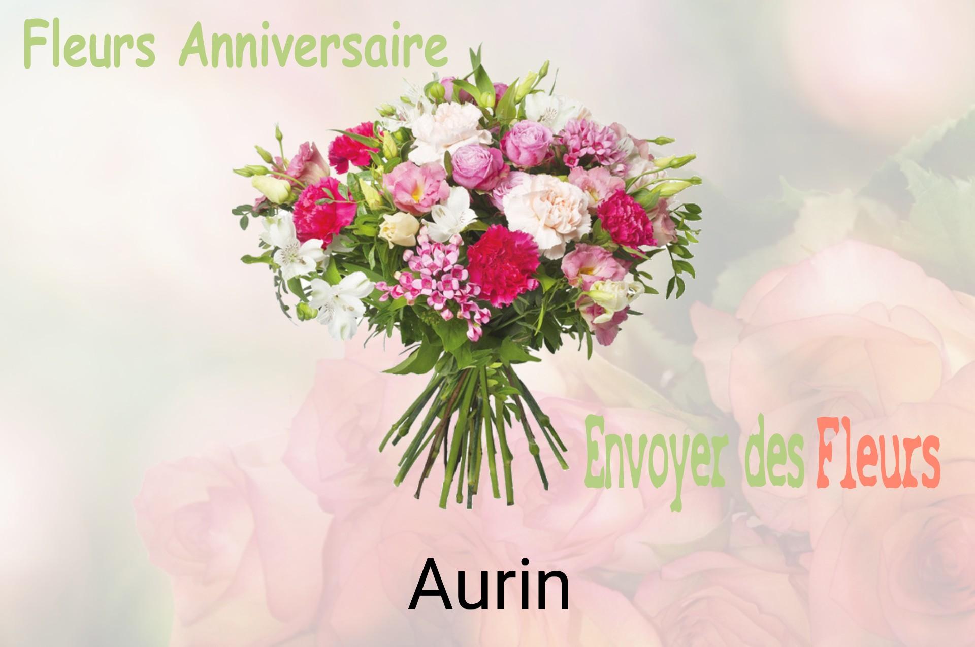 Bouquet de fleurs d’anniversaire livré à Aurin